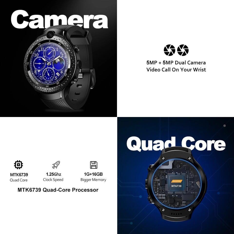 Zeblaze THOR 4 GPS Dual 4G LTE Video Call 5.0 5.0MP Dual Camera