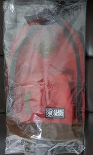 Red one-way Sling Bag.