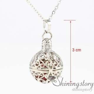 Lava Stone Essential Oil Perfume Diffuser Oils Locket Necklace