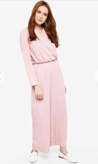 Zalia lapel wrap jumpsuit