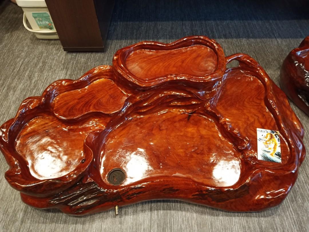 早期花黎木茶盘.喜欢随便卖.