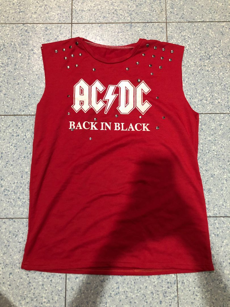 AC/DC shirt, Women's Fashion, Tops, Shirts on Carousell