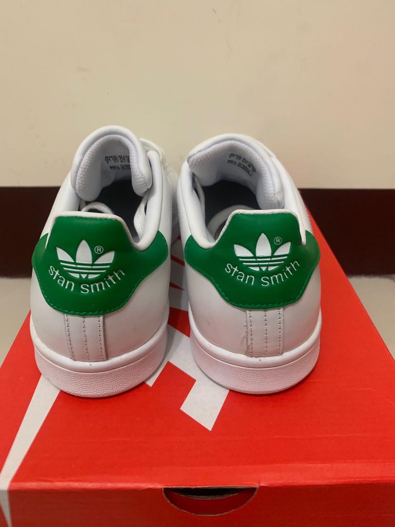 正版》Adidas Stan Smith 白綠鞋帶款全新 