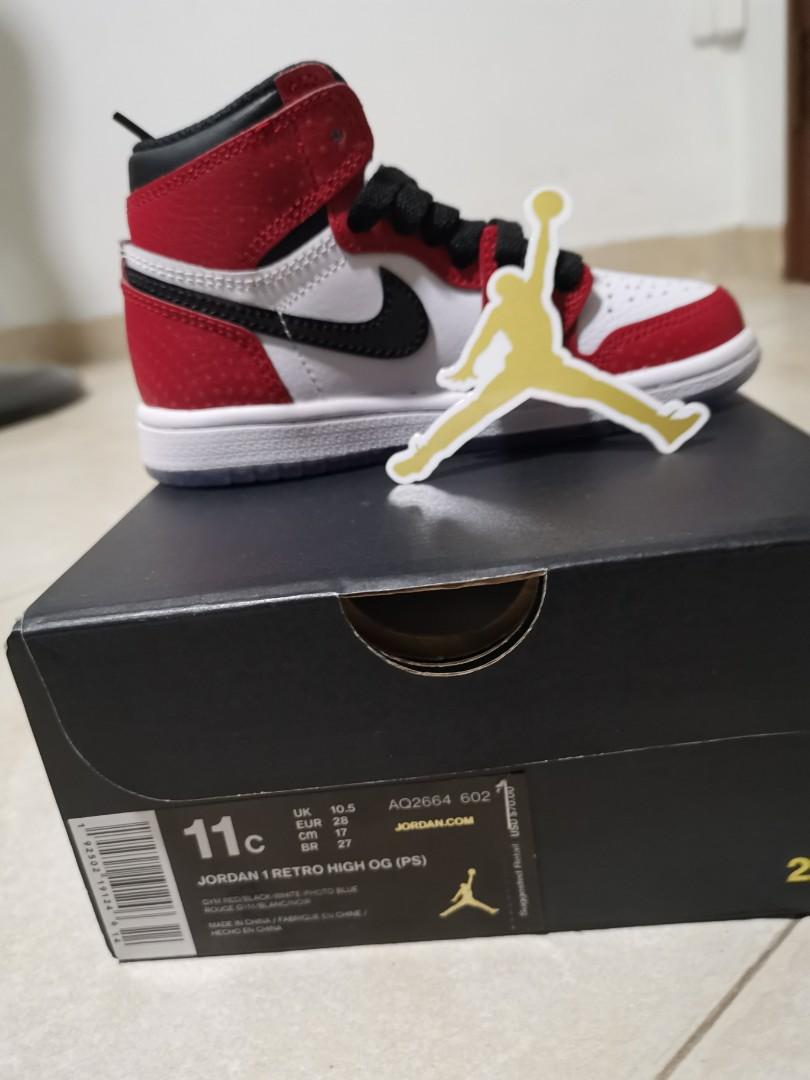 Jordan 1 origin story preschool on sale