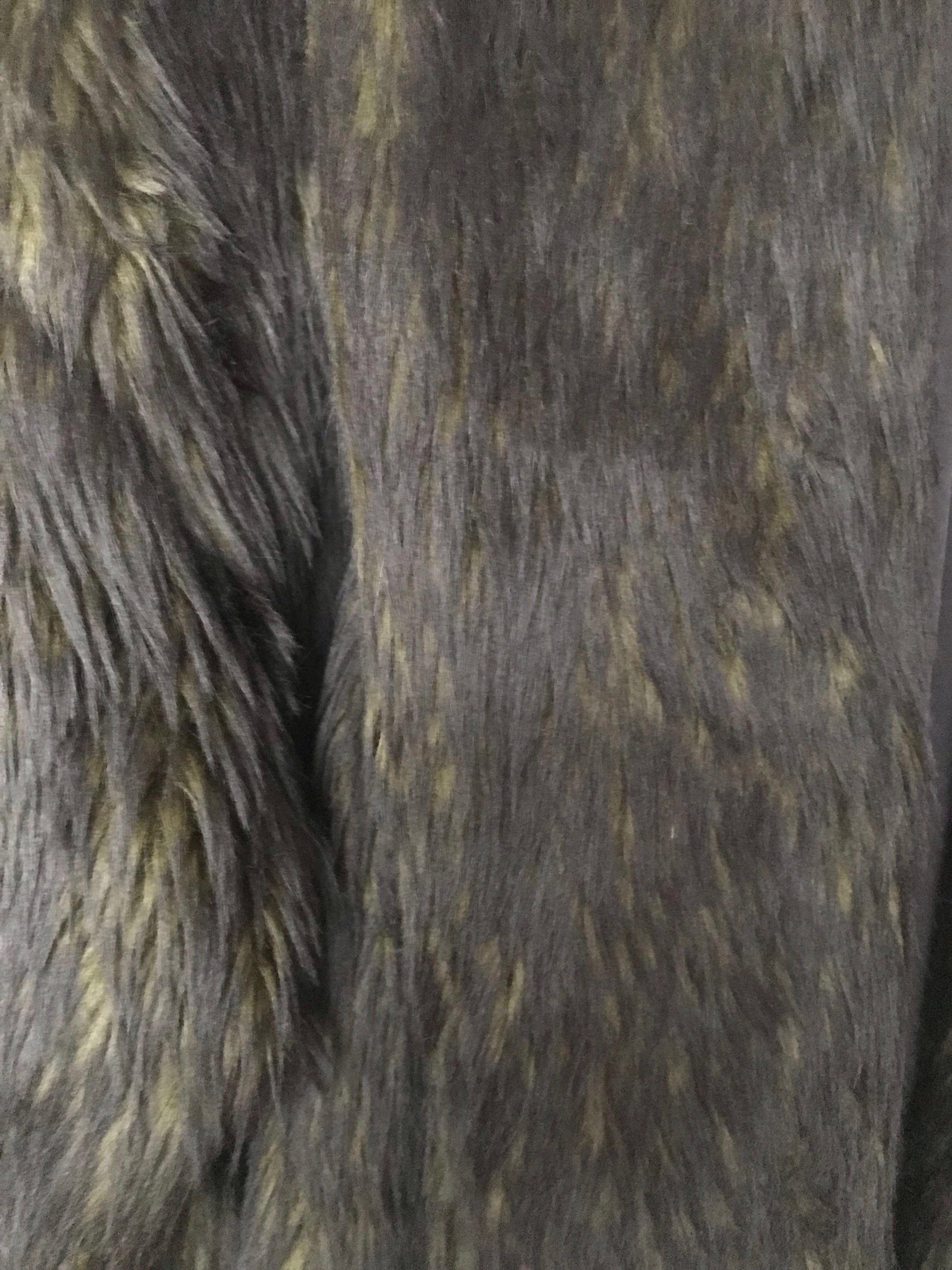 Alice Olivia Green Fur Jacket