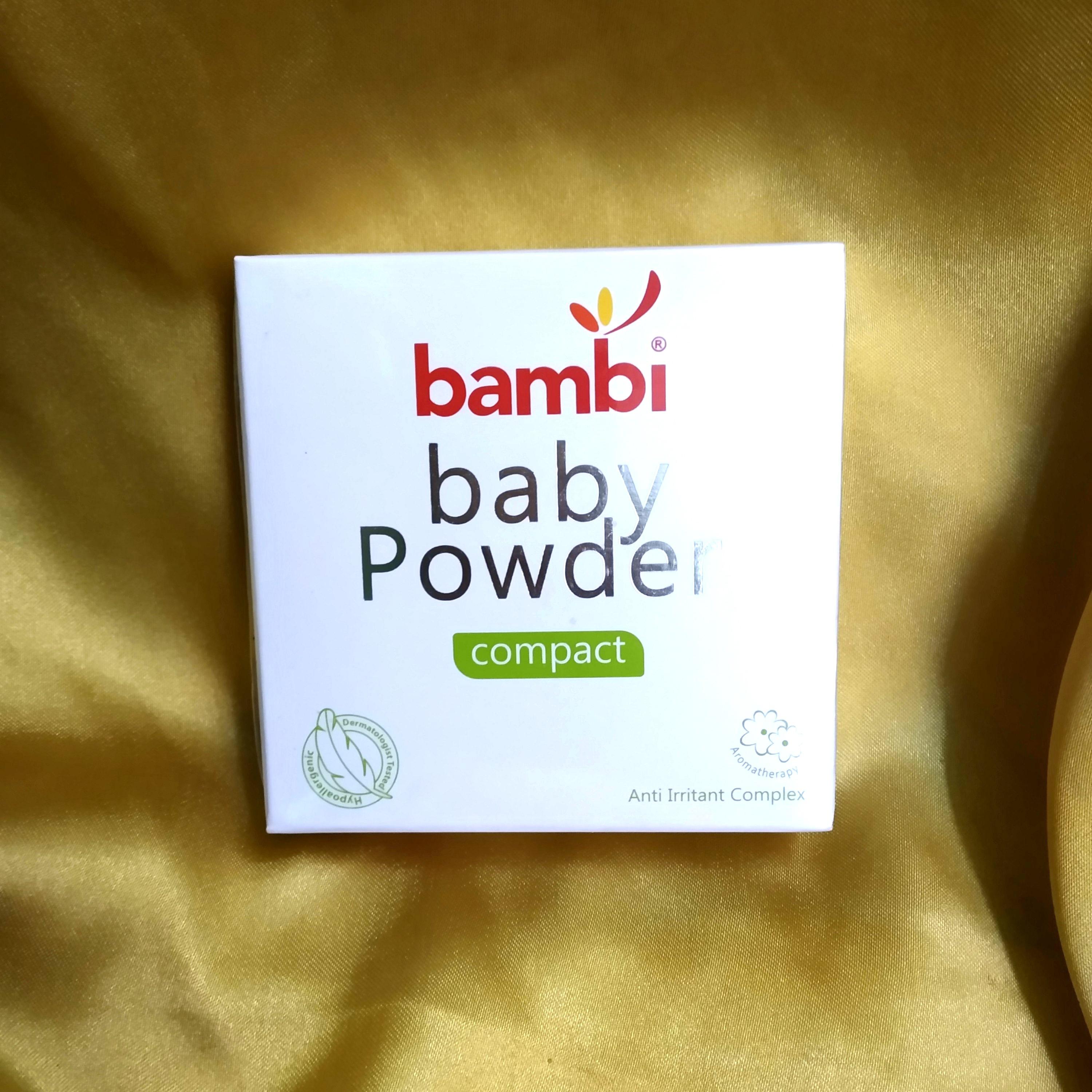 Bambi Baby Powder Compact Bedak 40gr Bayi Anak Perawatan Makanan Anak Di Carousell