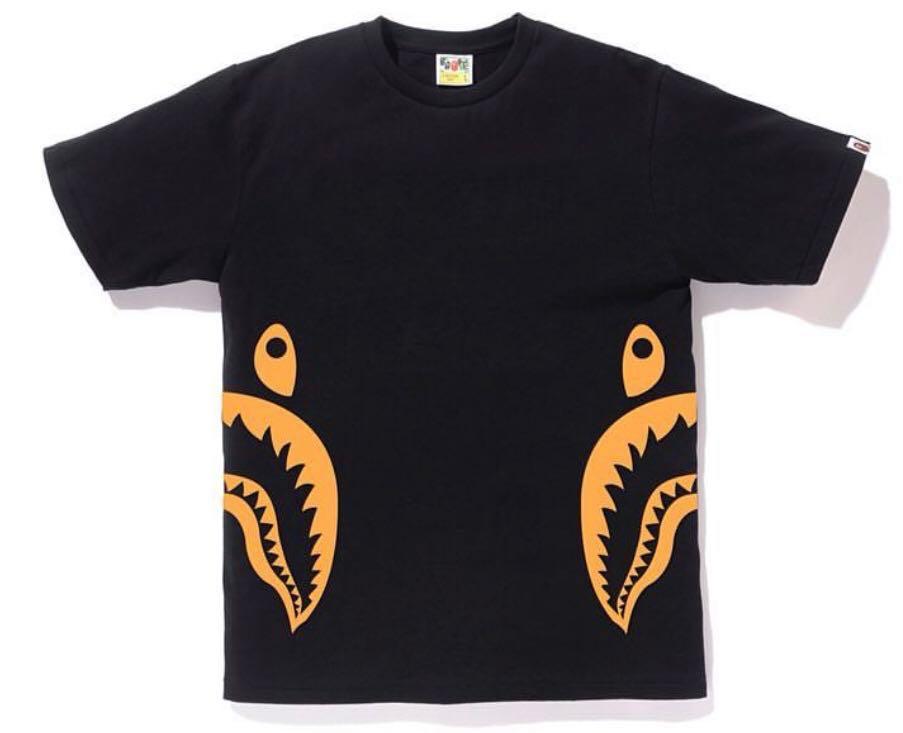 Bape bicolor shop shark tee