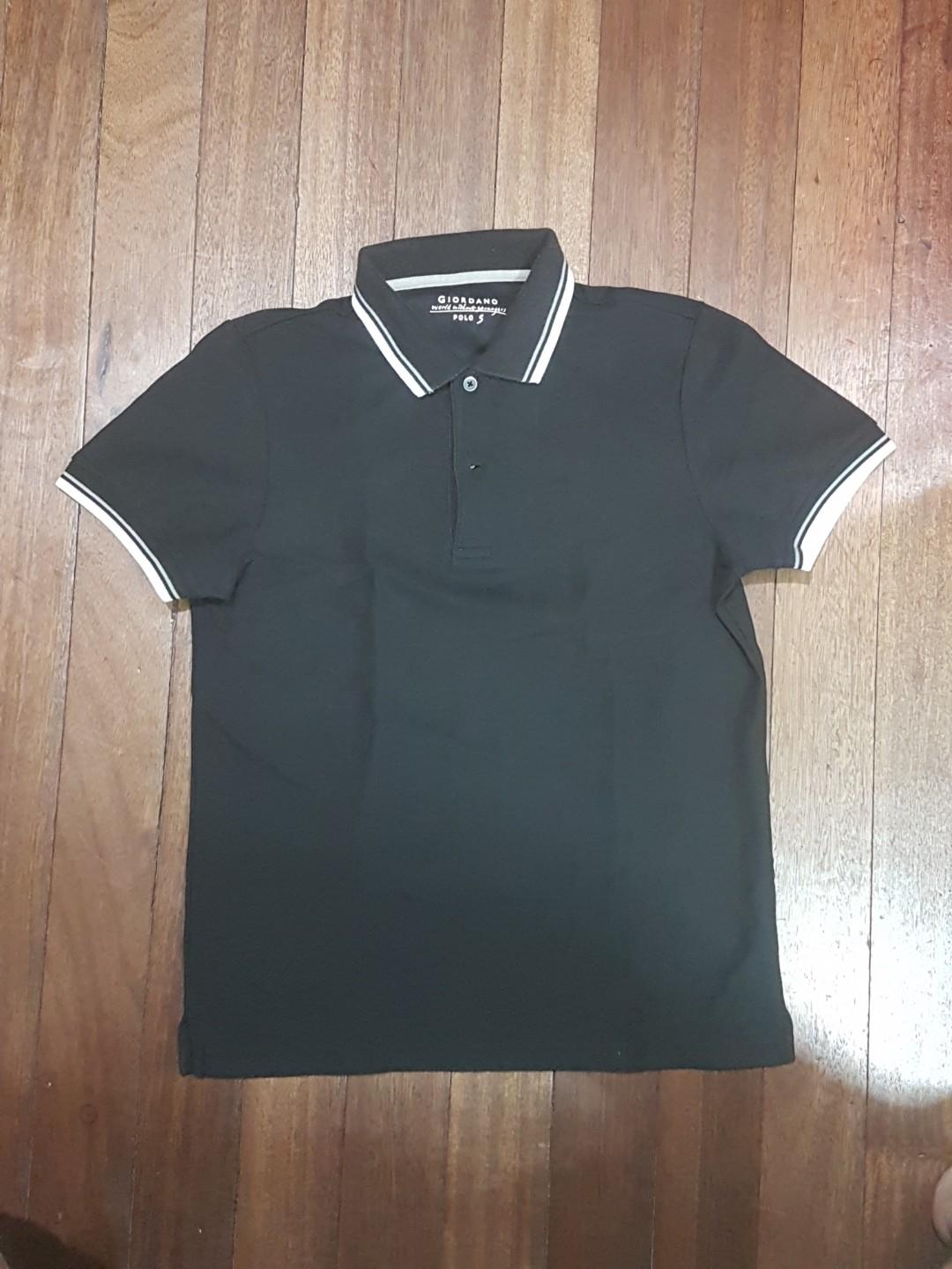 Black Giordano Polo shirt (Category: Tshirts & Polo Shirts ) located in Makati City. Submitted by rjp20 (Listing ID 222345771, Image 2). Description: Good condition. Black Polo shirt. Giordano.