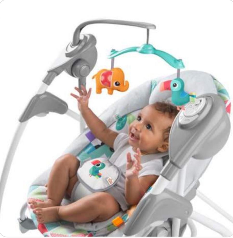 Bright Starts Rock & Swing 2-IN-1 Rocker - Toucan Tango, Babies & Kids ...