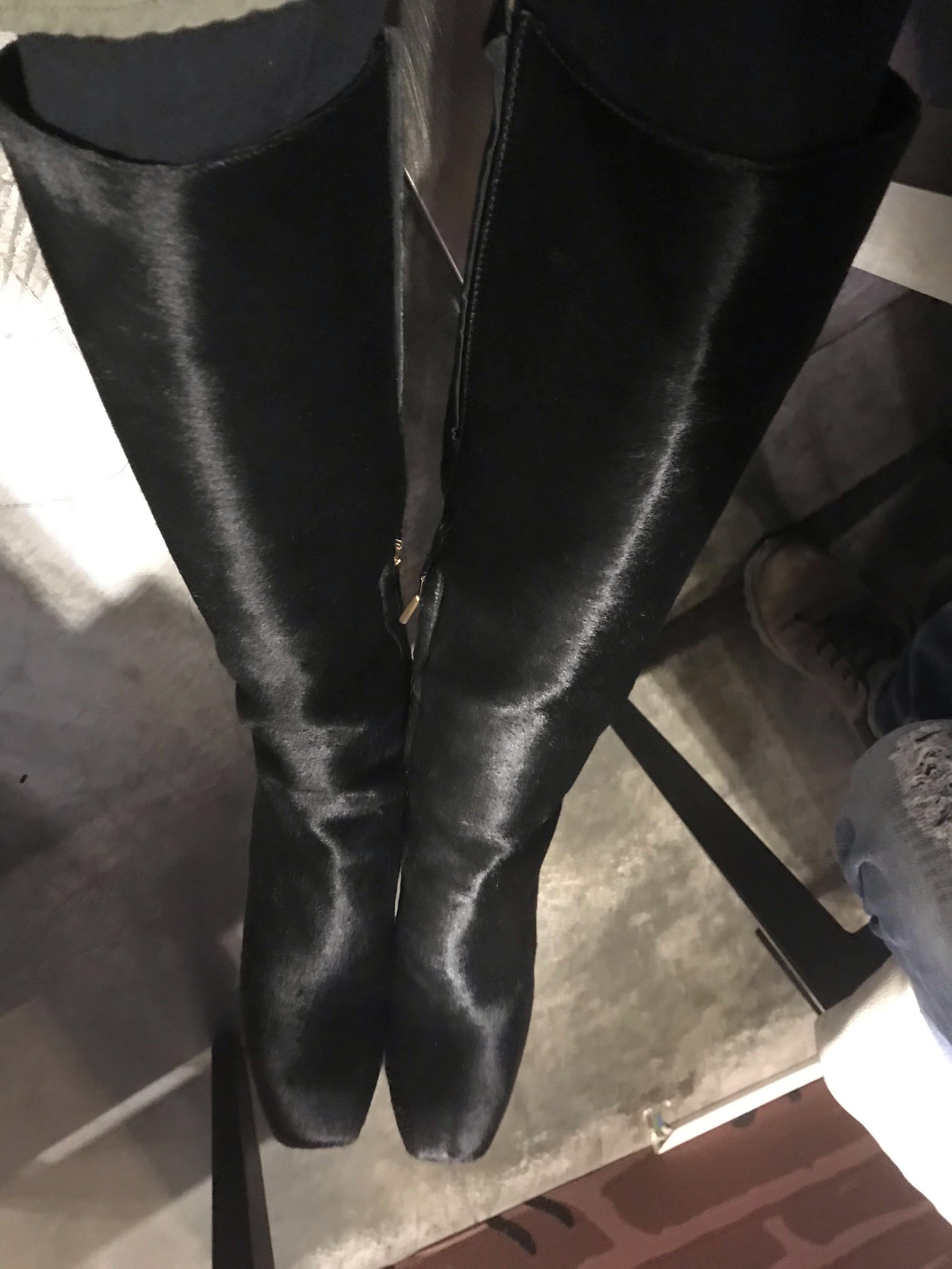calvin klein leather boots