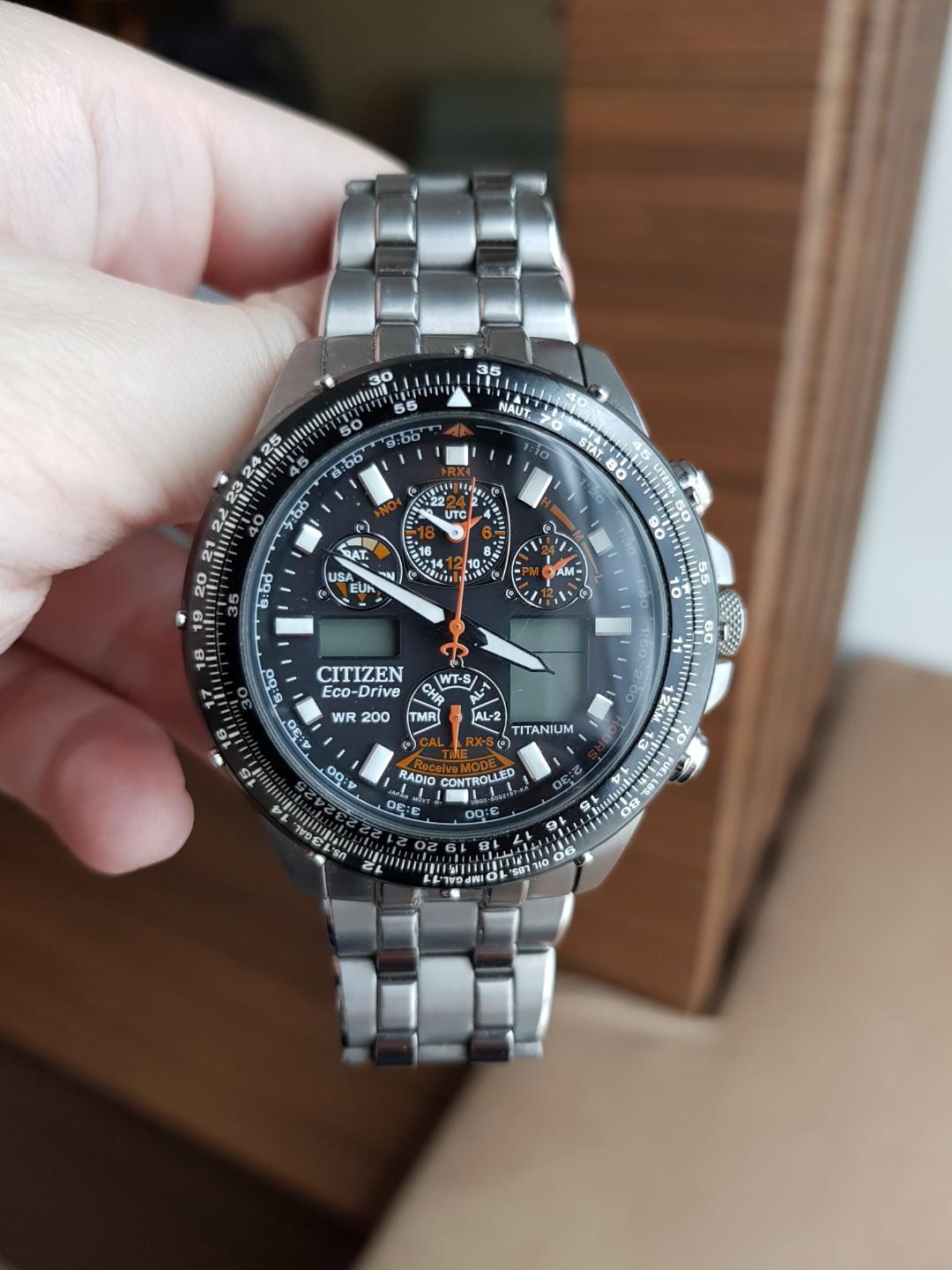 Citizen Promaster Eco Drive Skyhawk A T Titanium Mobile Phones 