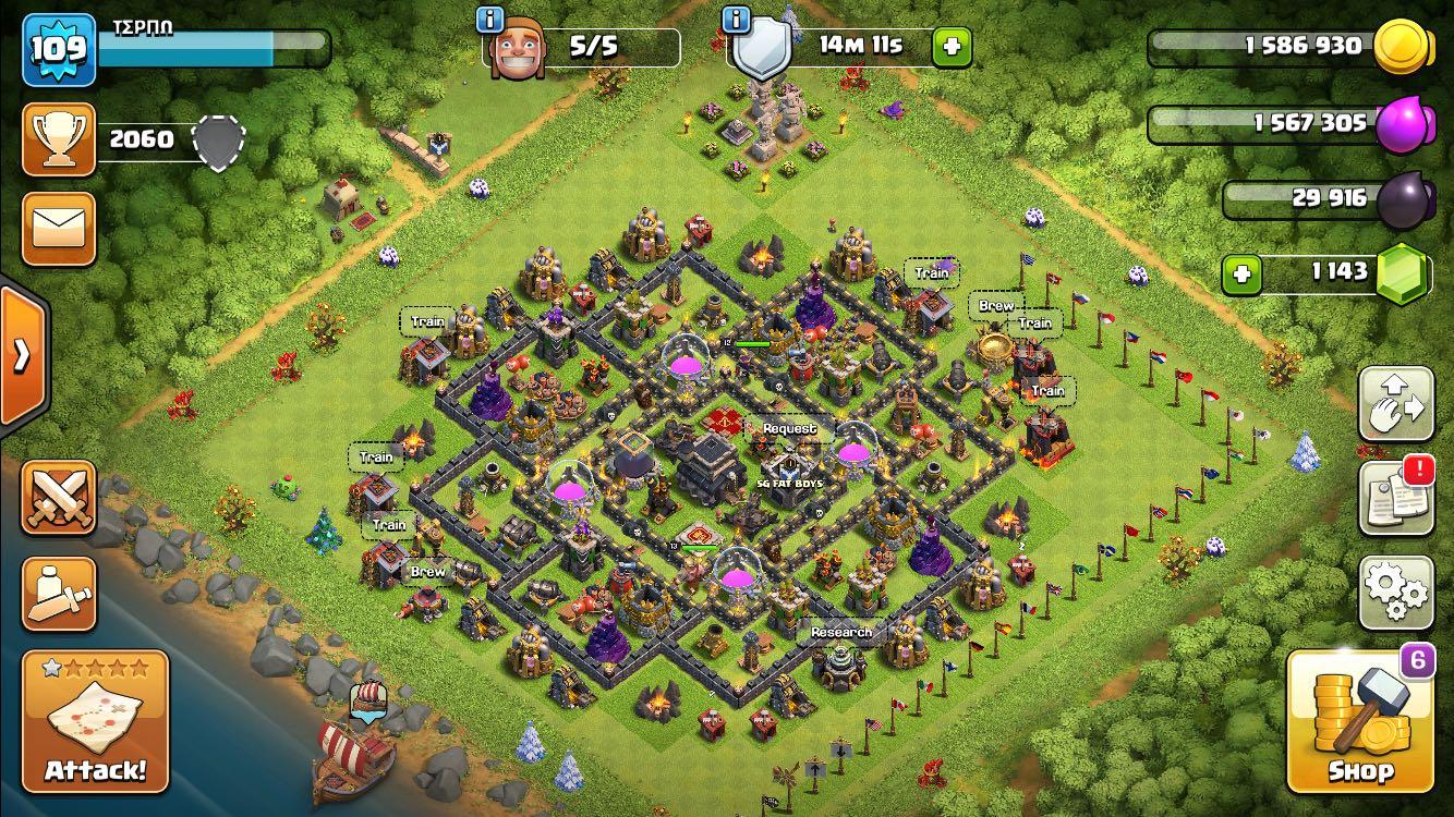 Clash Of Clans Th9 Toys Games Video Gaming In Game Products