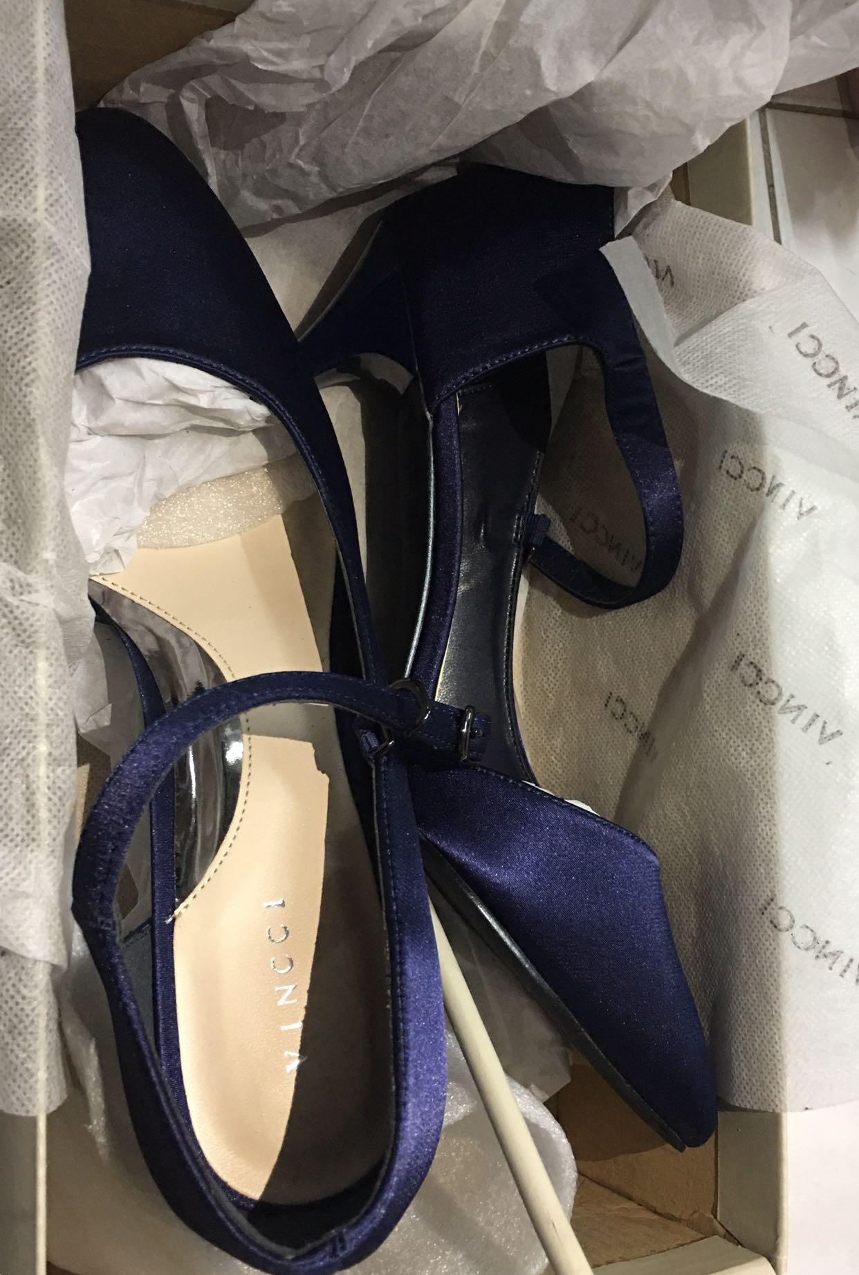 blue 3 inch heels