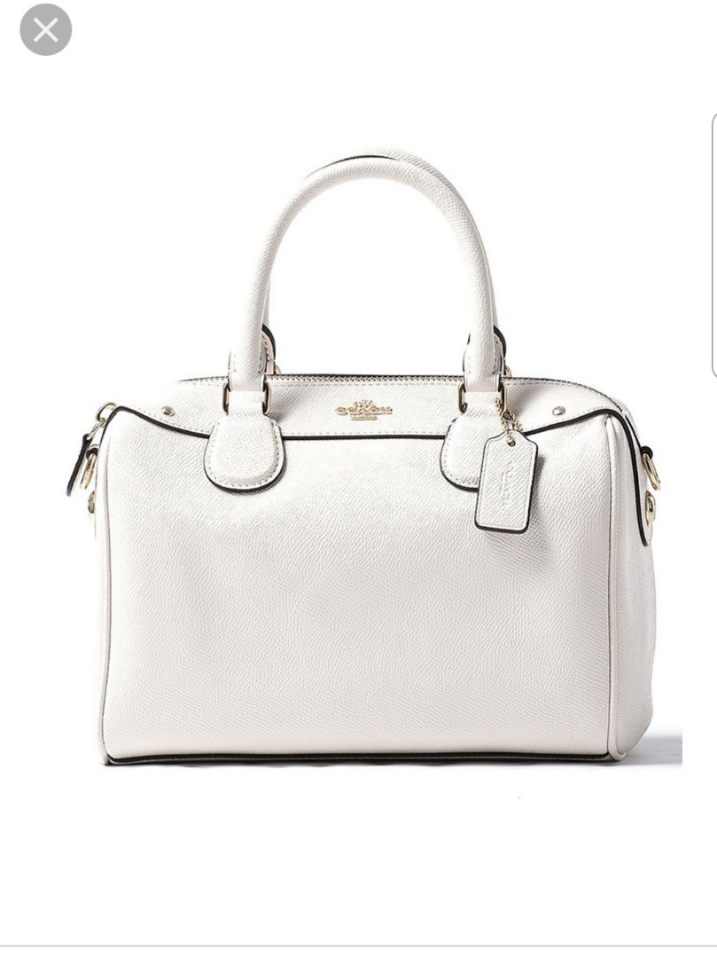White sale coach satchel