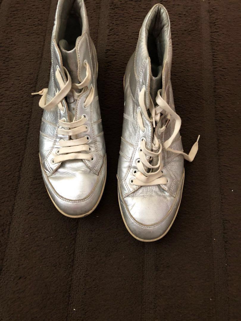 dior silver sneakers
