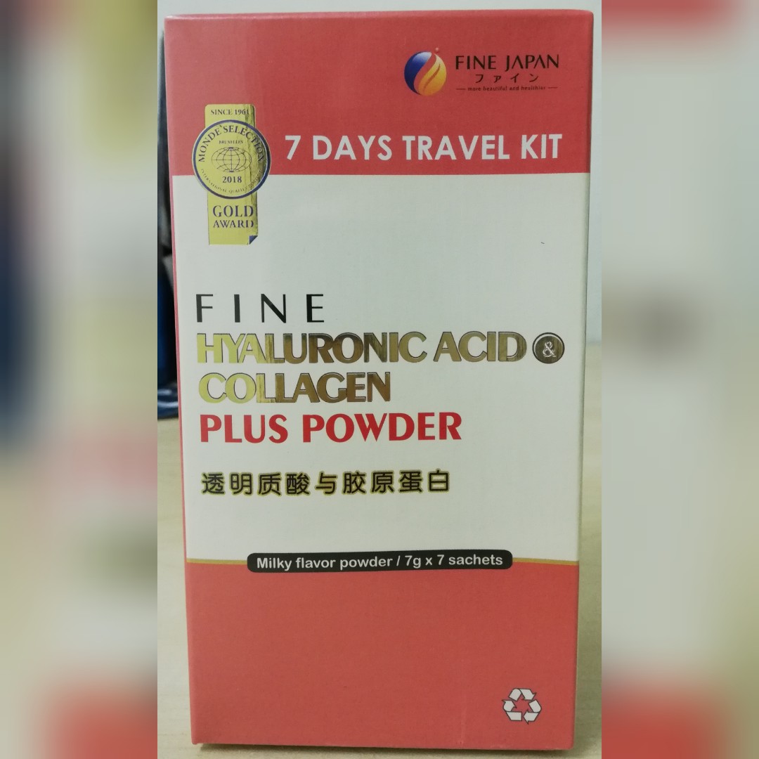 Fine Hyaluronic Acid Collagen Plus Powder Health Beauty Skin