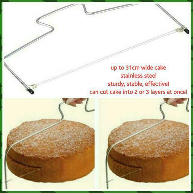 (FNM) Cake Leveler / Cutter Stainless Steel 2 Detachable Wires, TV