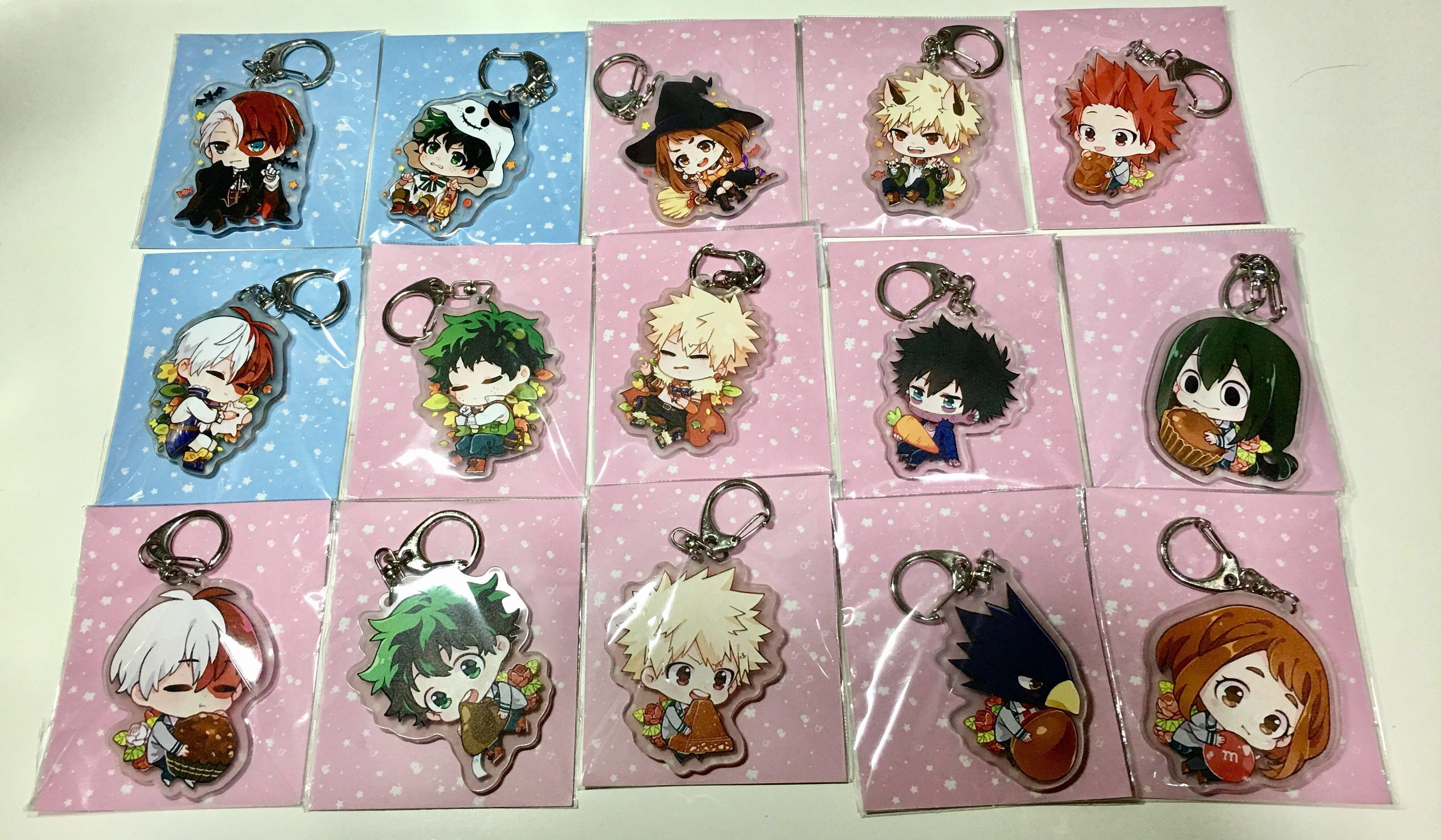 Free My Hero Academia Assorted Double Sided Acrylic Keychains Keystrap Fantasy Au Adventure Halloween Series Entertainment J Pop On Carousell