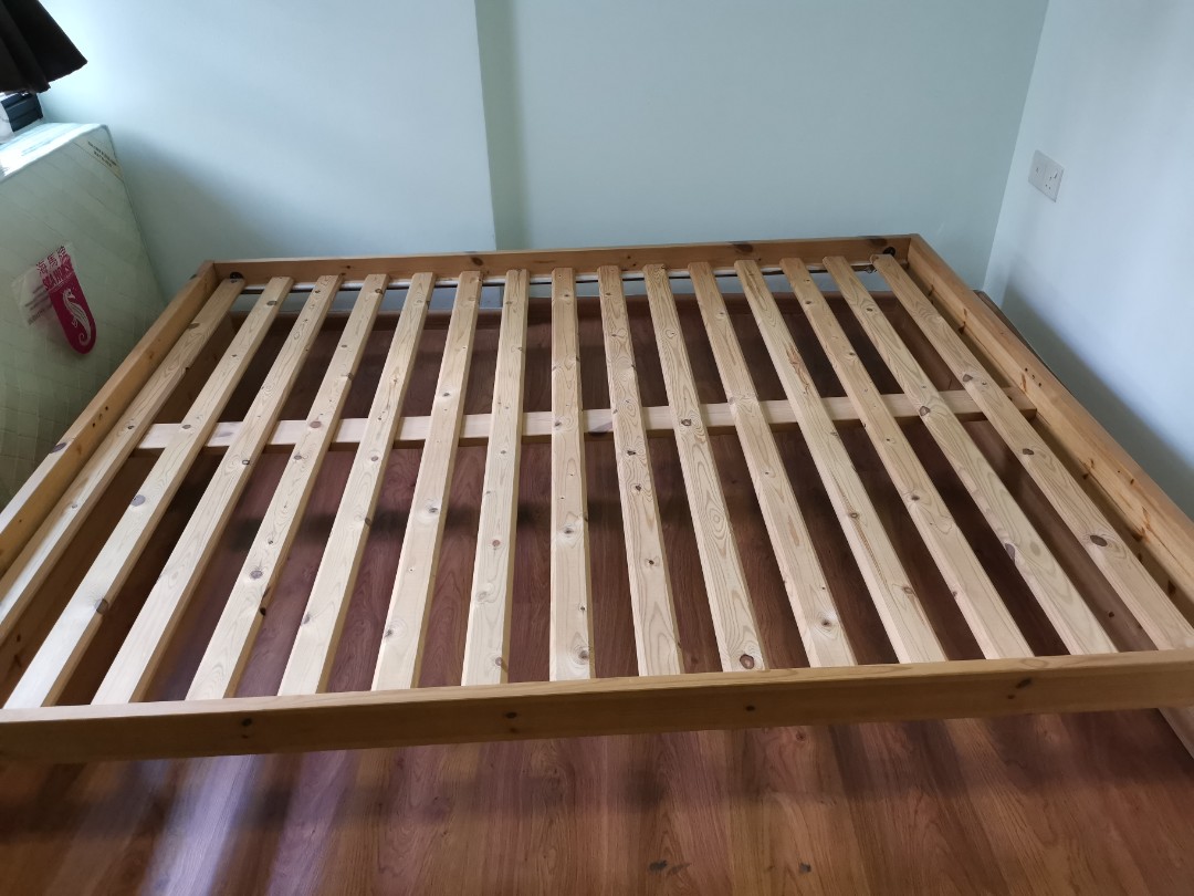 Ikea Bed Frame Queen Size Furniture Beds Mattresses On Carou Photo