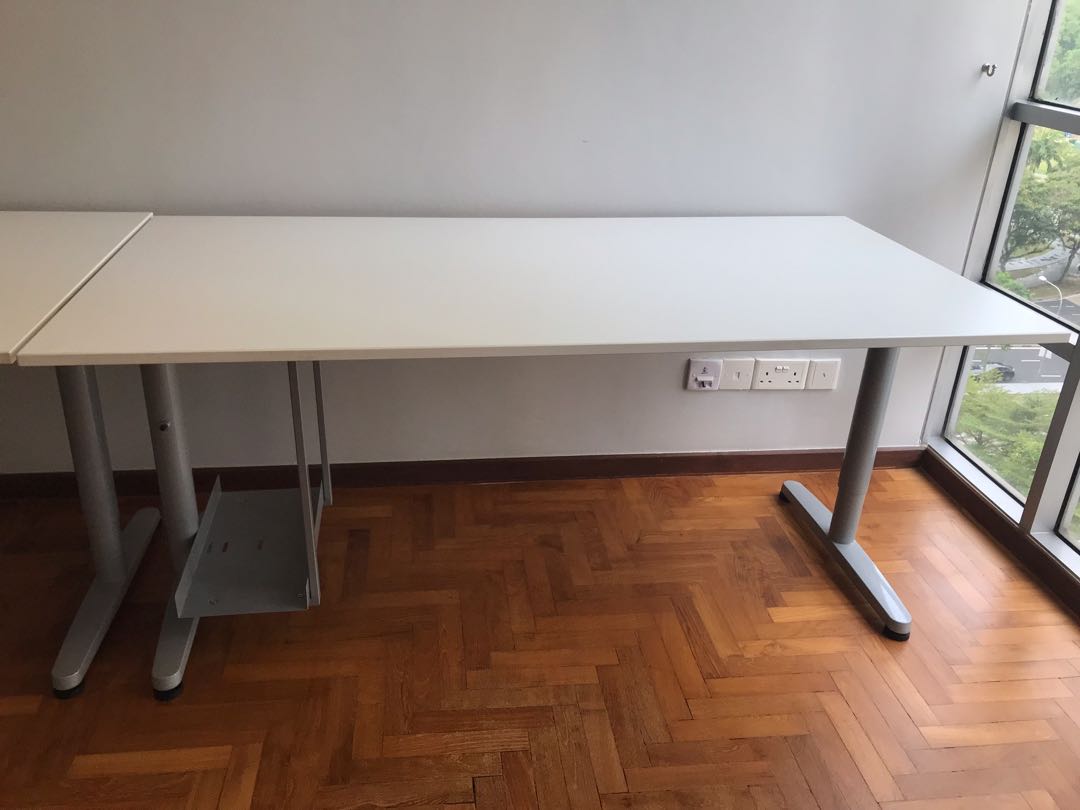 Ikea gallant study tables, Furniture & Home Living, Furniture, Tables ...