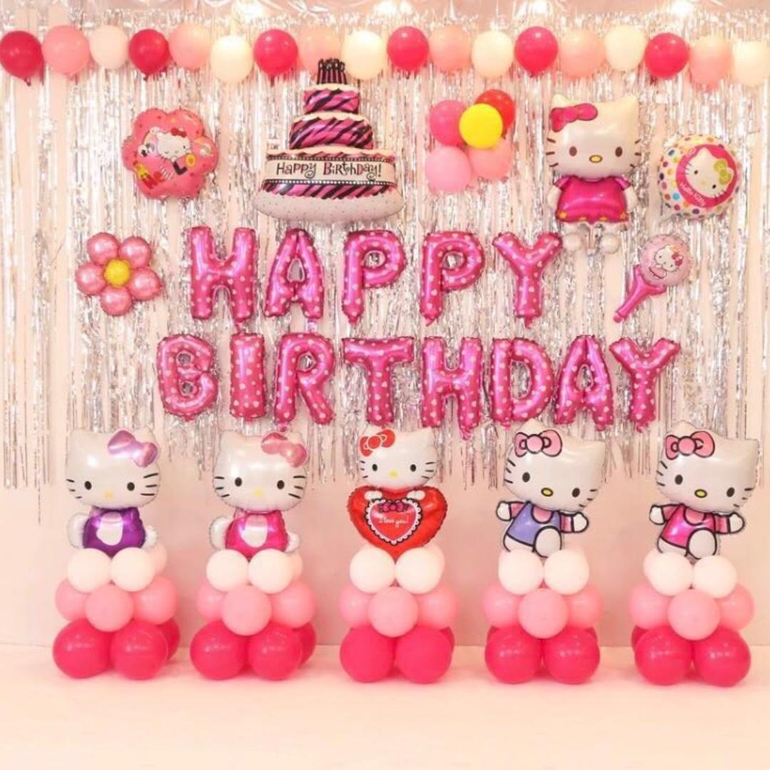 In Stock Happy Birthday Party Decoration Set Hello Kitty Design