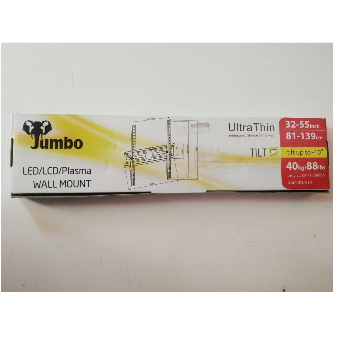 jumbo bracket tilt tv 32 55 inch ak 400 ultra thin