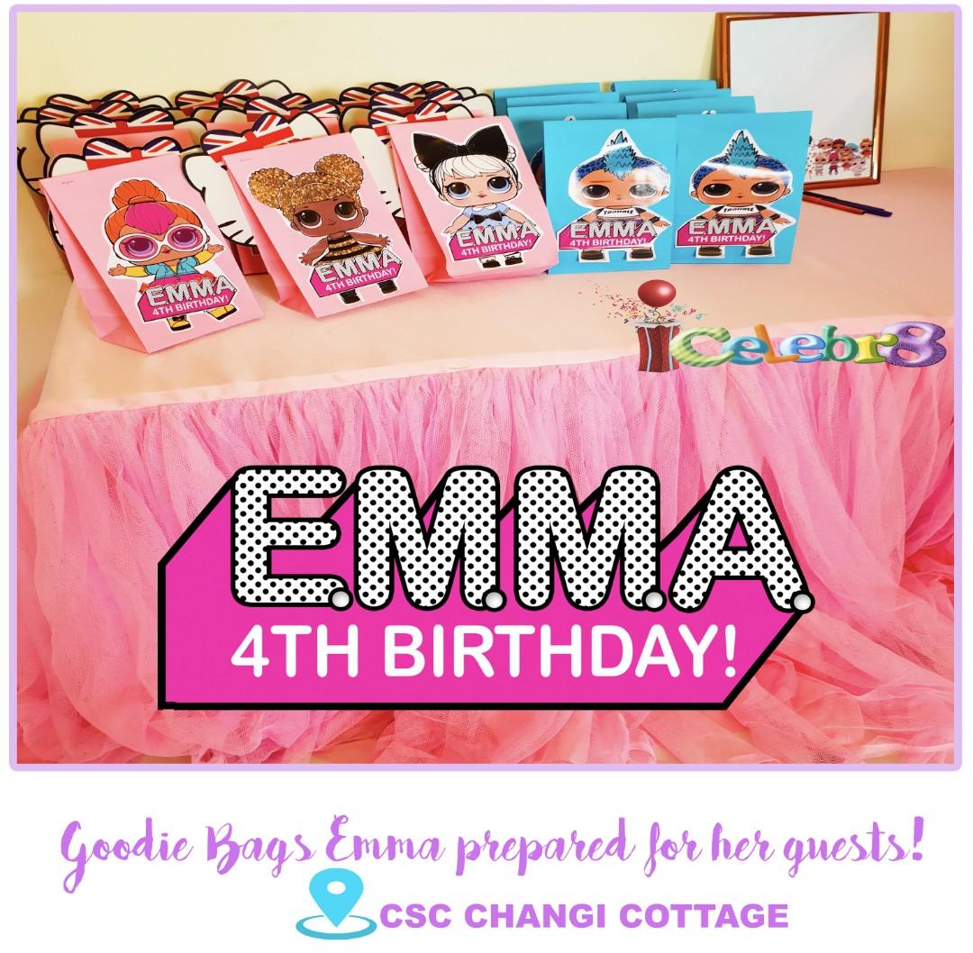 Lol Surprise Themed Birthday Party Party Supplies Pls Chat With Us For The Detailed Specific Product Listing Price We Have Wide Range Of Stocks Pre Printed Personalized Printables Babies Kids