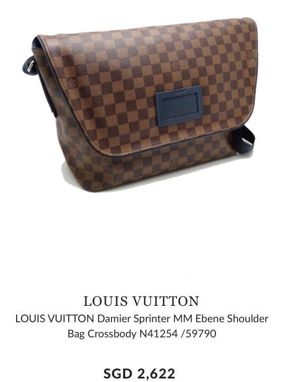 Louis Vuitton Sprinter Messenger Bag Damier MM