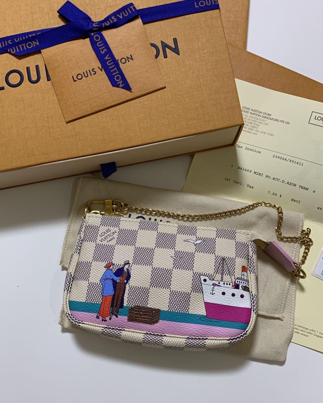 Louis Vuitton Mini Damier Azur Pochette Accessoires - Ann's