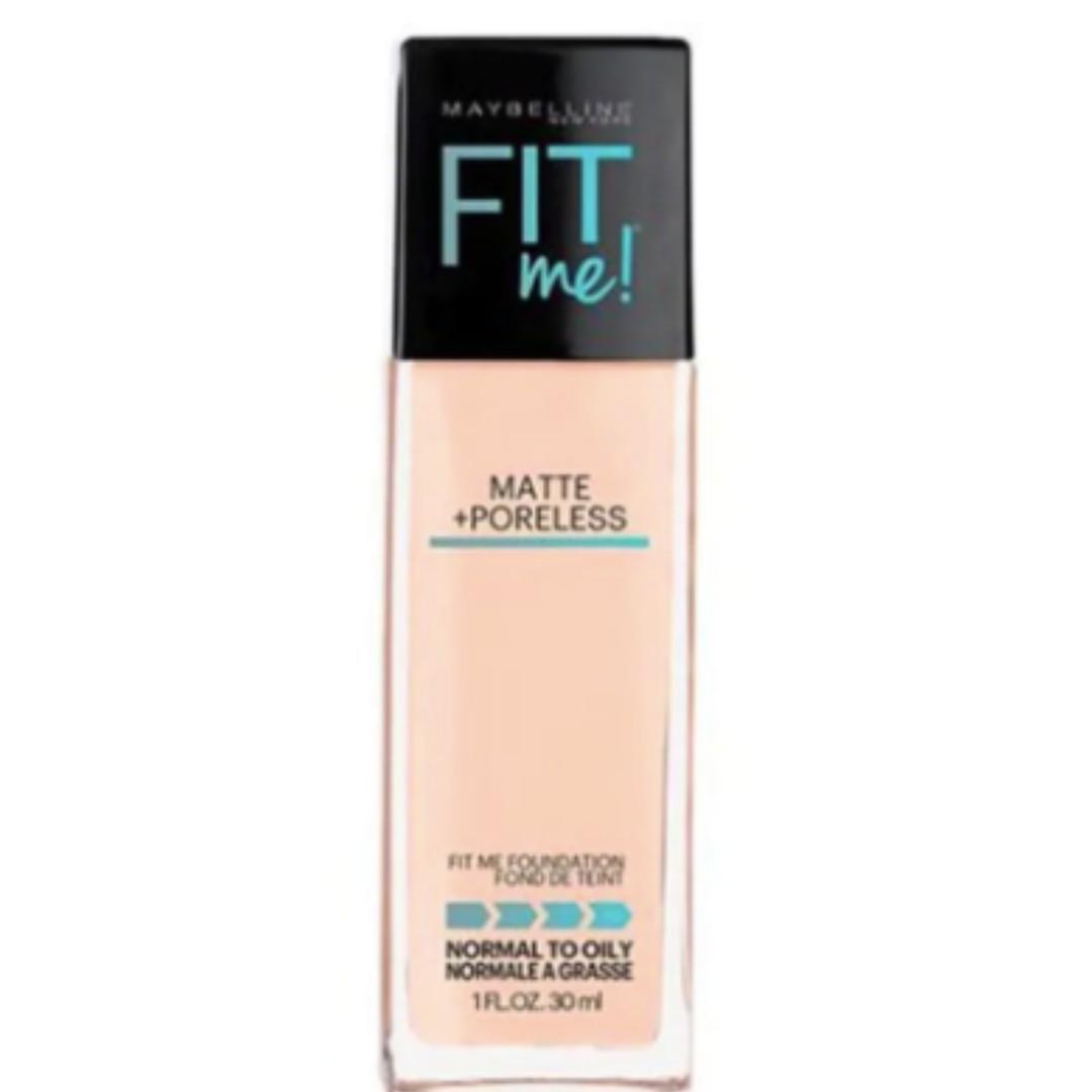 Maybelline Fit Me Matte Poreless Foundation Health Beauty Makeup On Carousell