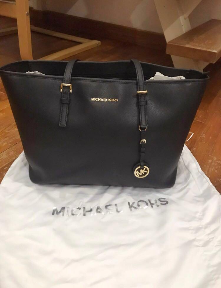 mk black bag Michael Kors Tote Bag 