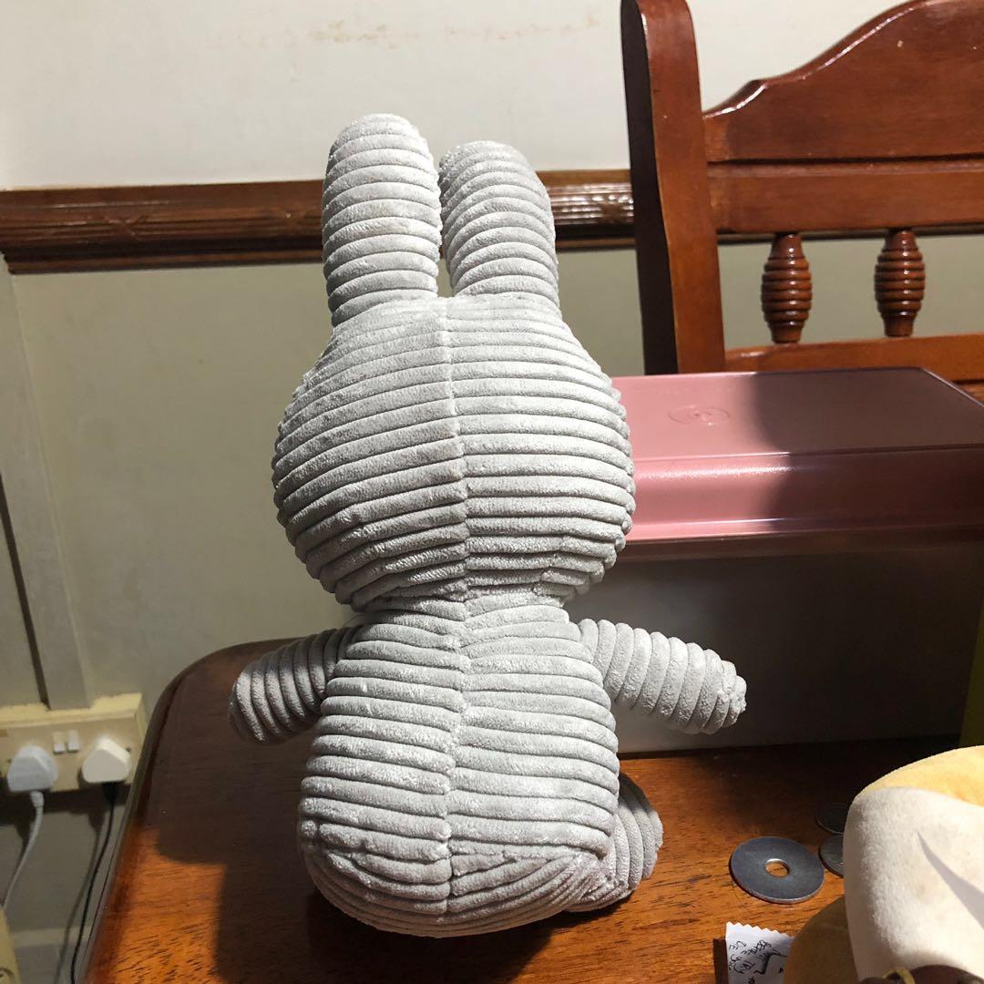 miffy corduroy plush toy grey, Hobbies & Toys, Toys & Games on Carousell