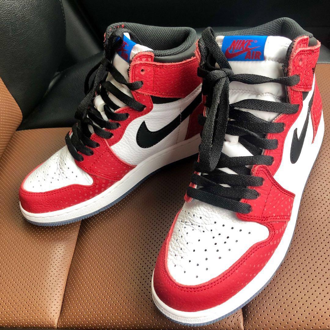 restante Oxidar Hazlo pesado NIKE Air Jordan 1 Retro High Spider-Man Origin Story (GS), Men's Fashion,  Footwear, Sneakers on Carousell