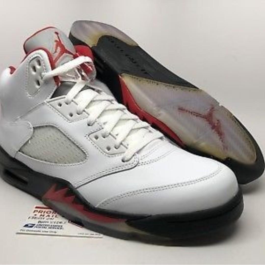 Nike Air Jordan 5 Retro 2013 Fire Red shoes Air Jordan V US 10.5 New Rukawa Kaede