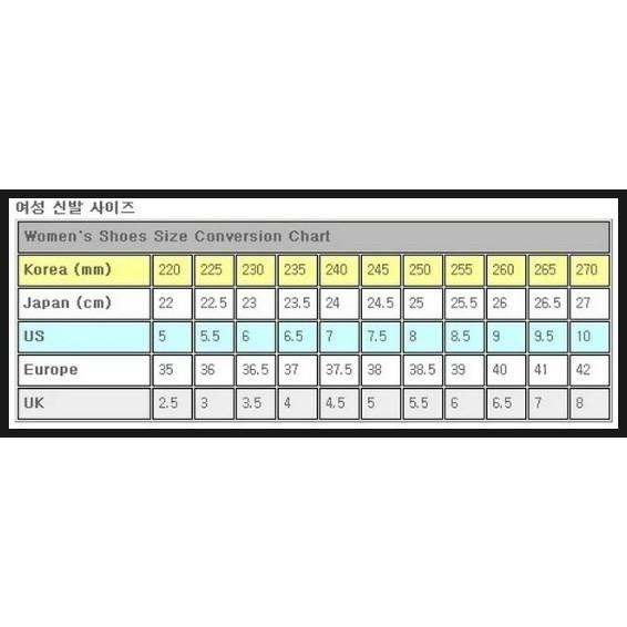 reebok korea shoe size chart