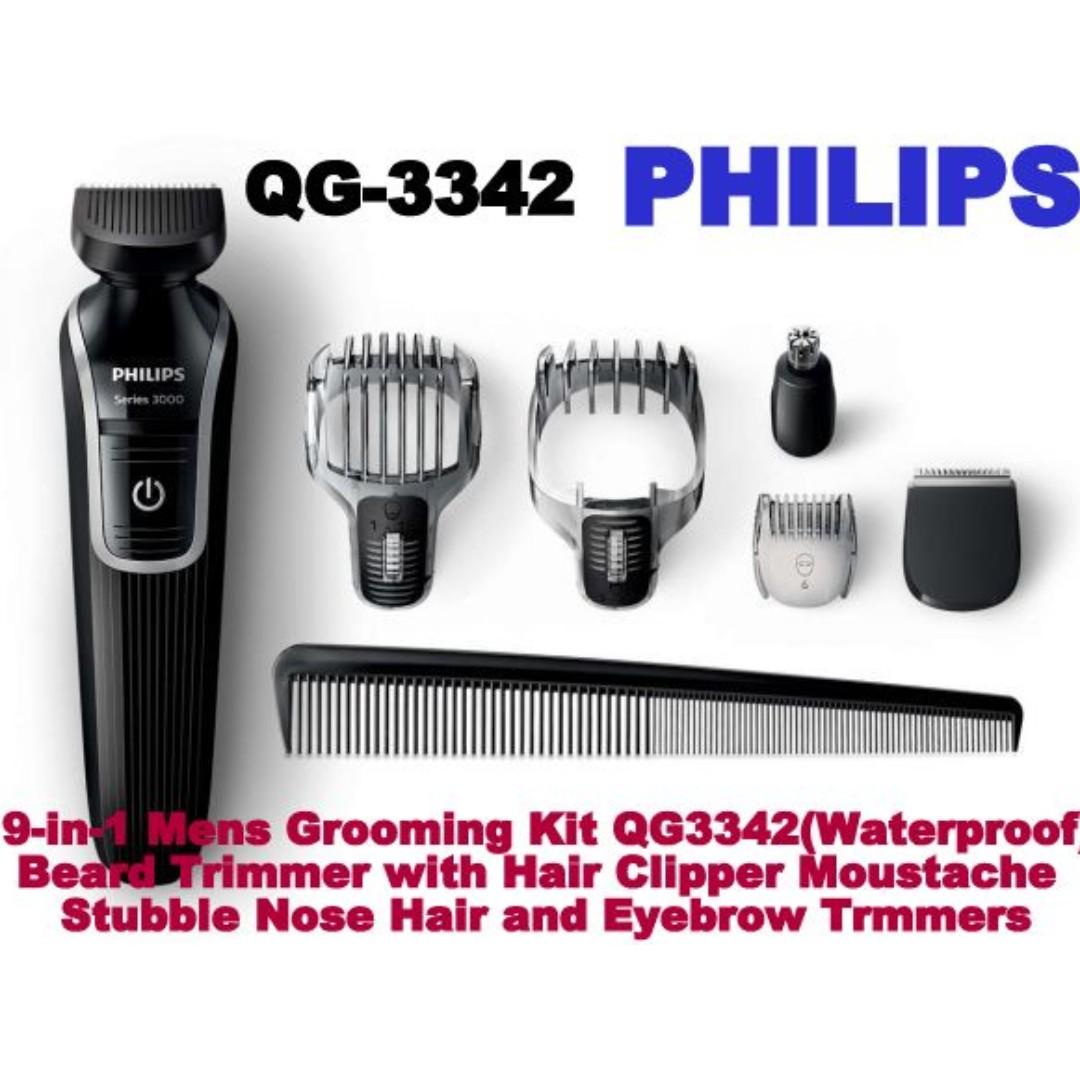 philips 9 in 1 beard trimmer and hair clipper kit