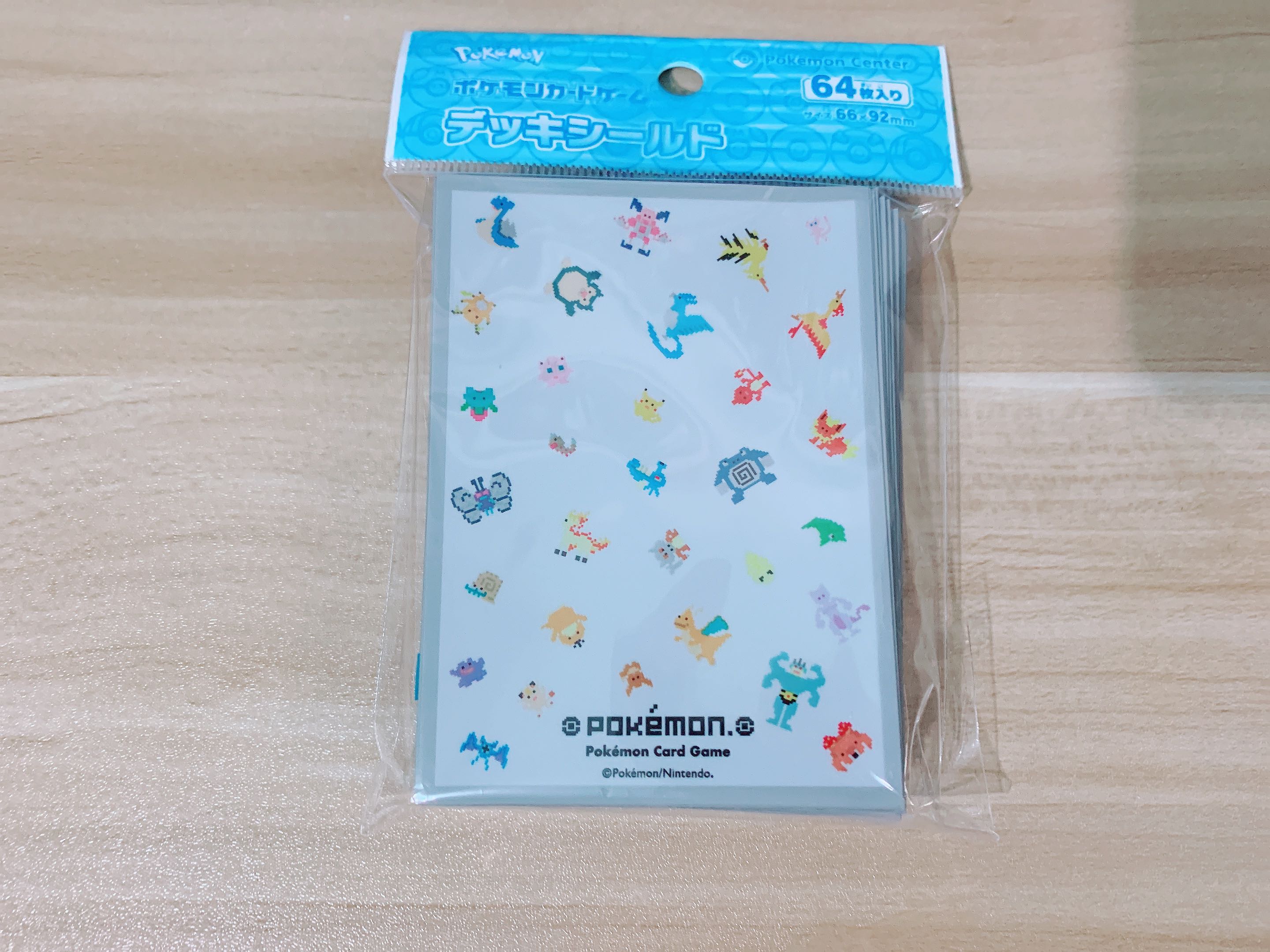 64 Sleeves Size 6692mm Pokemon Card Game Original Pikachu