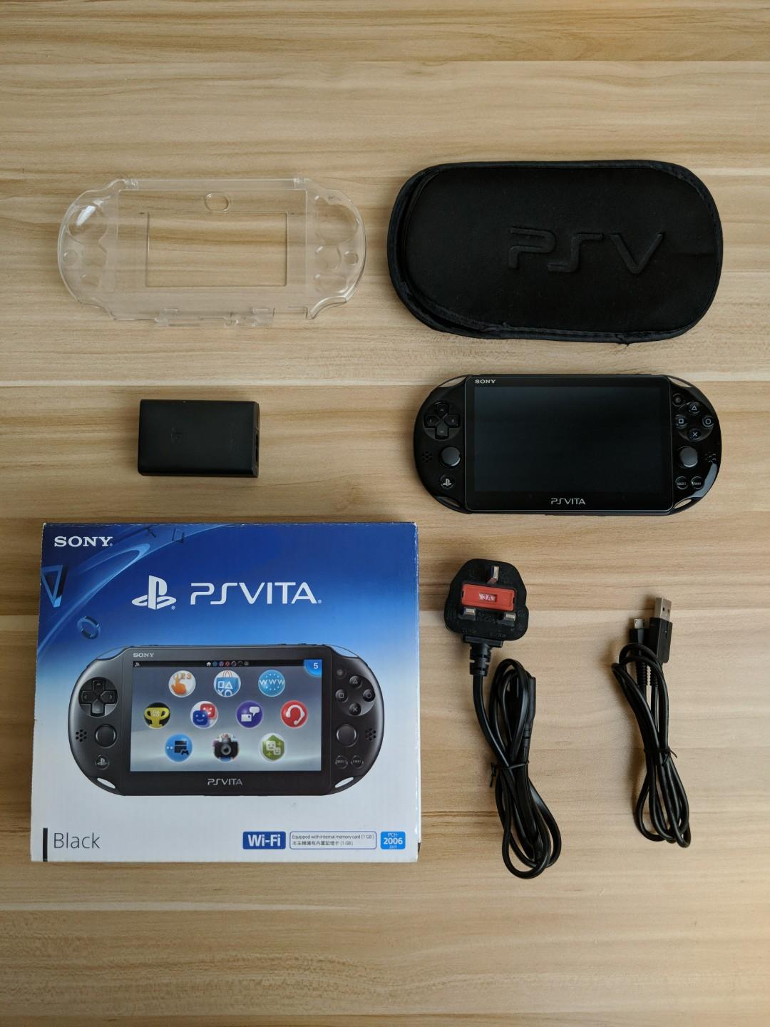 Sony Ps Vita Slim 2000 Black PCH-2006 ZA11, Video Gaming, Video Game ...