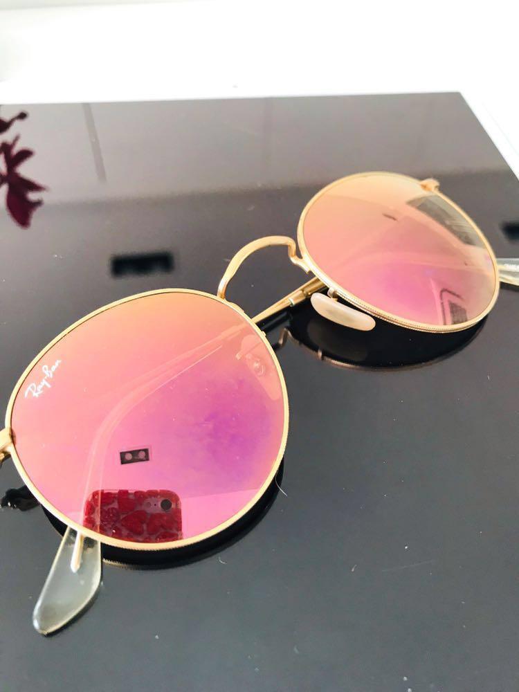 Ray-Ban Round Metal Flash Sunglasses - Gold Frame, Pink/Copper Polarised  Reflective Lenses, Women's Fashion, Watches & Accessories, Sunglasses &  Eyewear on Carousell