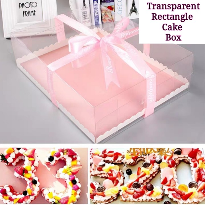 Clear Square Cake Boxes Australia - Clear Cake Box