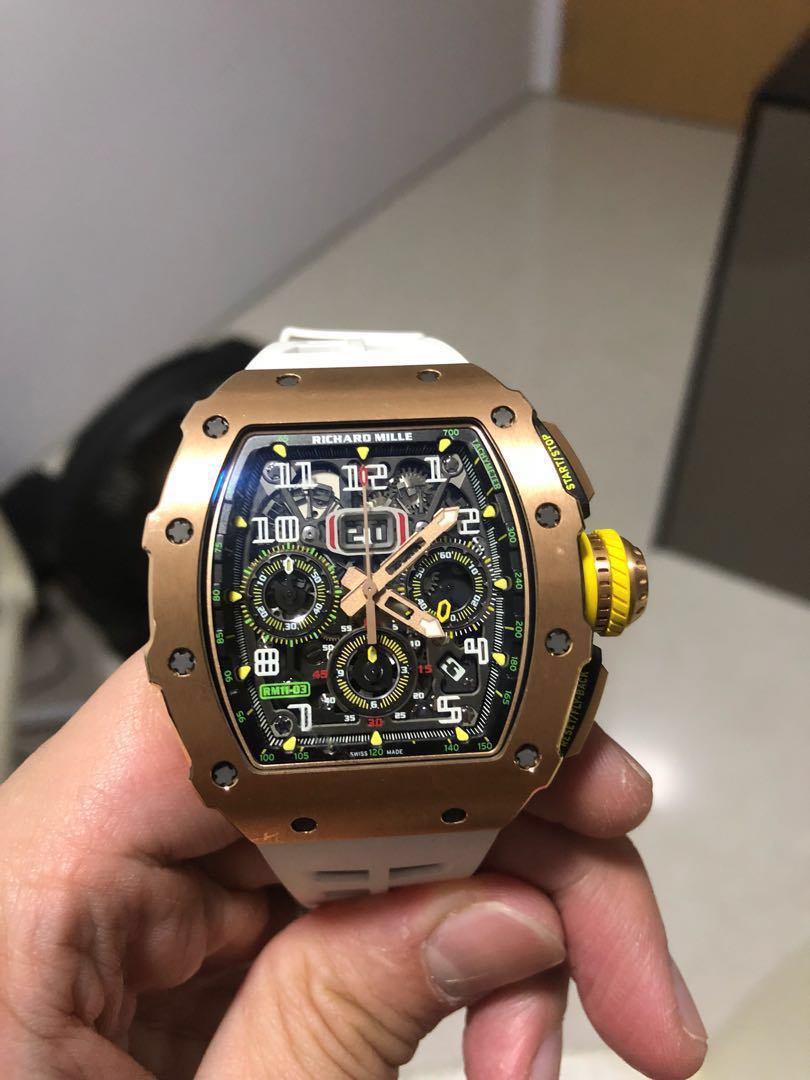 Richard Mille 11 03 Full Rose Gold Luxury Watches on Carousell