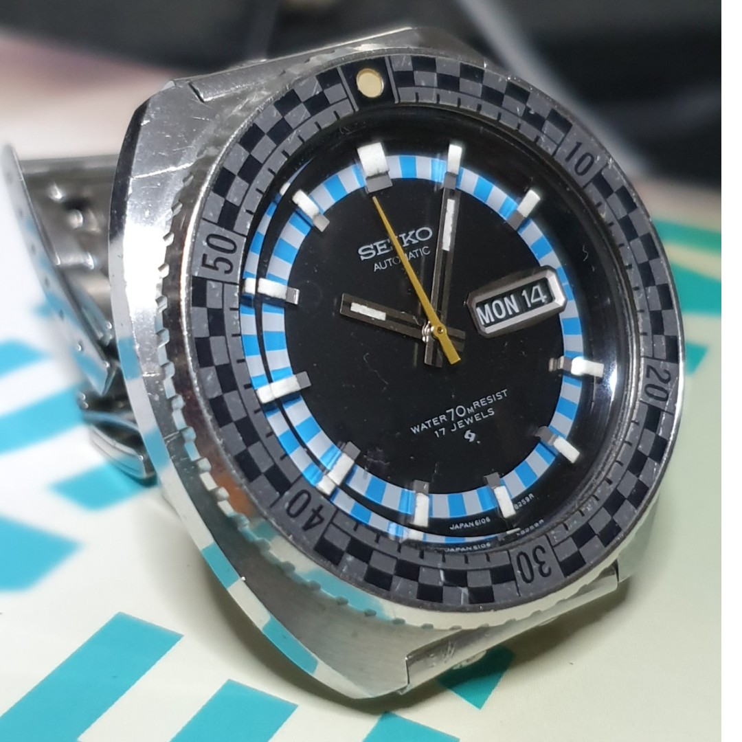 Seiko Rally Diver 6106-8227, Luxury, Watches on Carousell