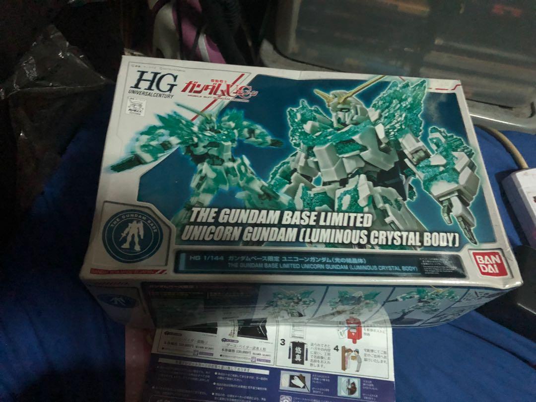 The Gundam Base Limited Unicorn Gundam Luminous Crystal Toys
