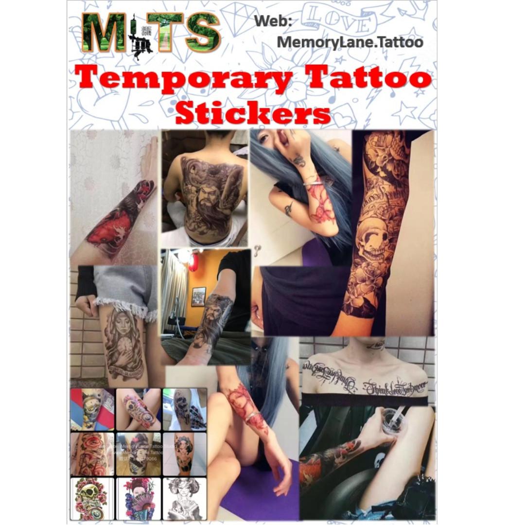 Tribal Abstract Design Half Sleeve Temporary Tattoo Sticker Health Beauty Makeup On Carousell