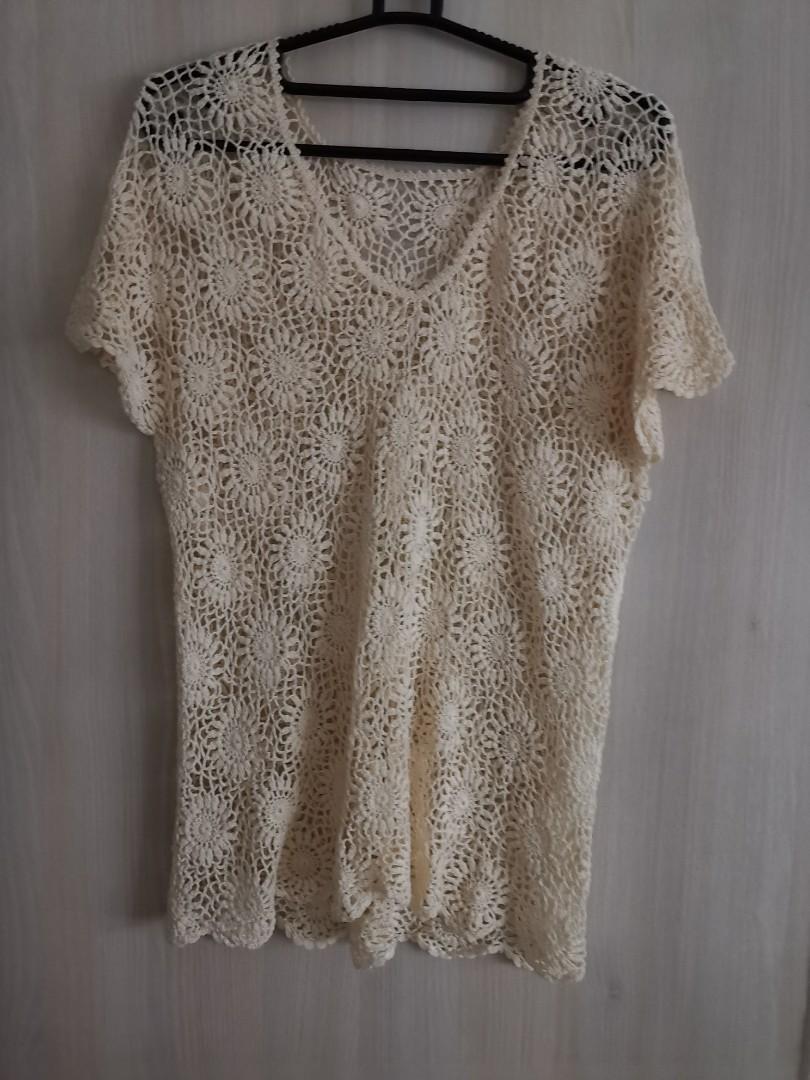 vintage crochet top