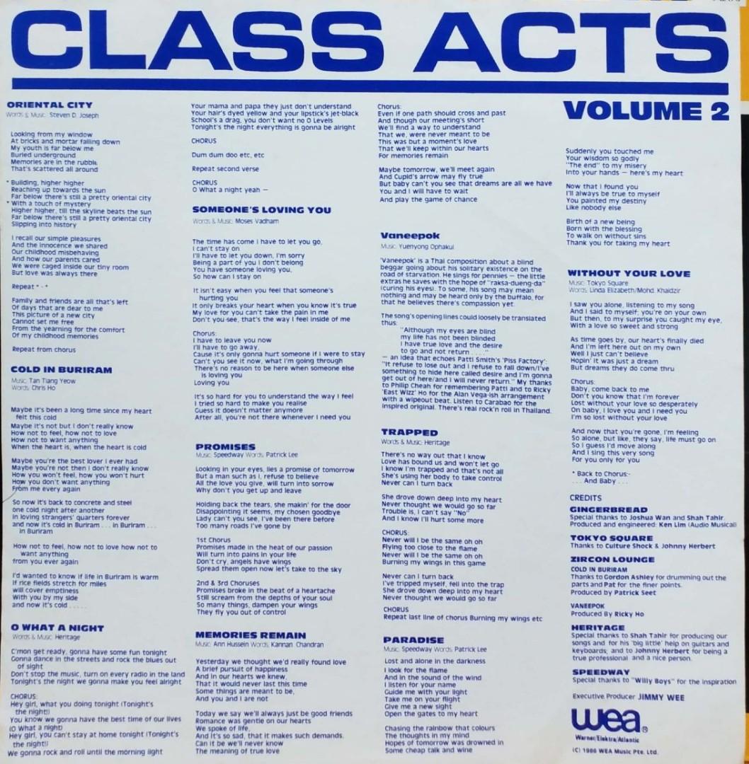 Vinyl Record Class Acts 2 Music Media Cds Dvds Other Media On Carousell