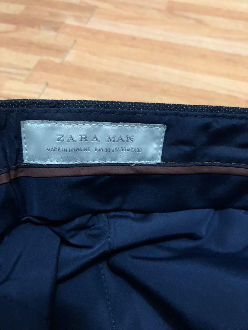 Zara Navy Checked Trouser (Category: Trousers) located in Makati City. Submitted by davedeesdee (Listing ID 219849012, Image 2). Description: 10/10 condition Bgc or Makati meetup 09998836158.
