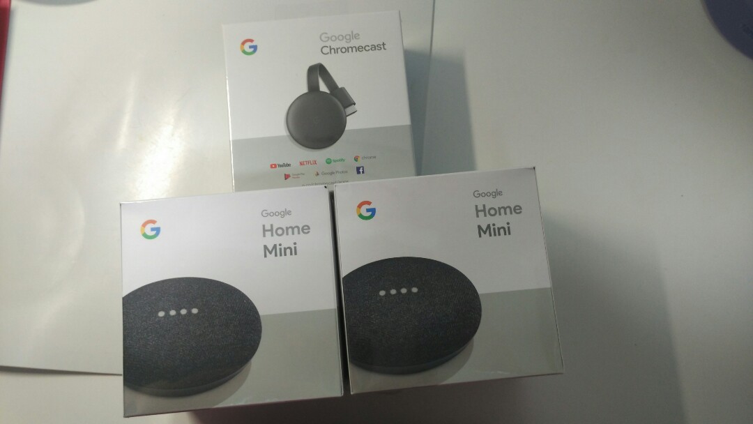 Bnib 2 X Google Home Mini Charcoal 1 Google Chrome Cast Mobile Phones Gadgets Mobile Phones Android Phones Google Pixel On Carousell