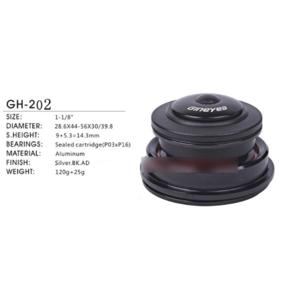 Gineyea Headset GH202 Headset for Bicycles 44MM 56MM Sports Equipment Bicycles Parts Parts Accessories on Carousell