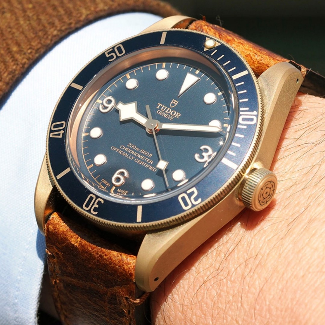 Tudor black bay shop bronze blue for sale